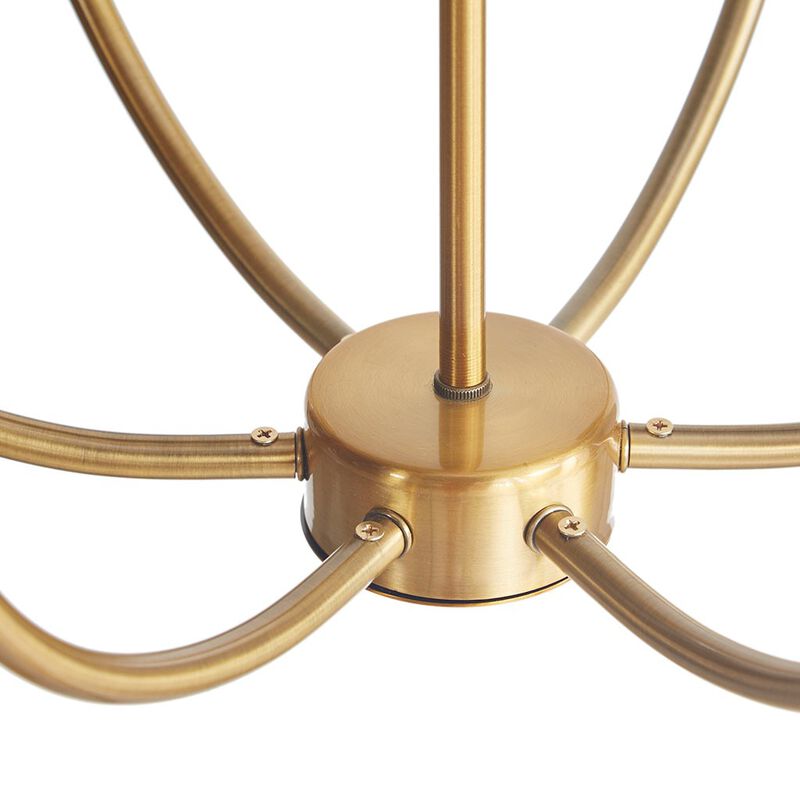 Gracie Mills Hilario 6-Light Traditional Candelabra Styled Chandelier