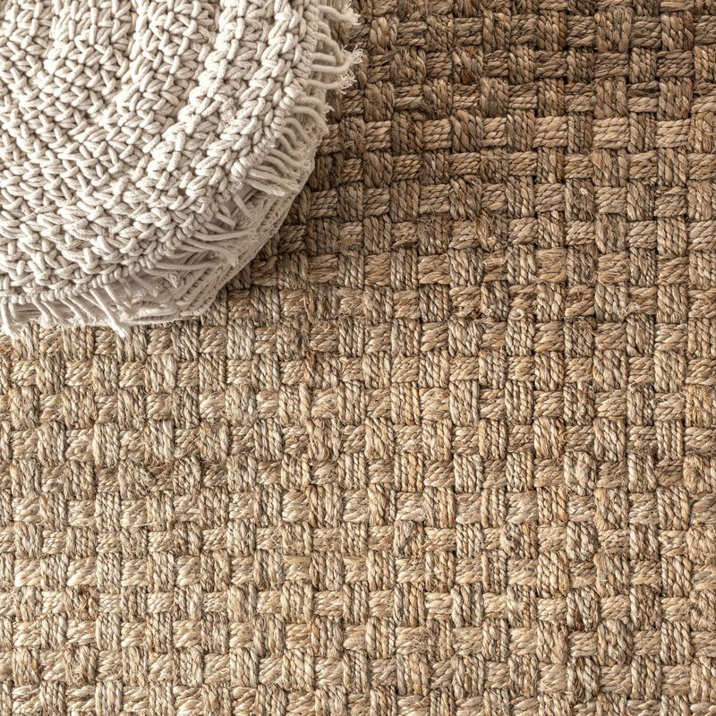 Estera Hand Woven Boucle Chunky Jute Area Rug