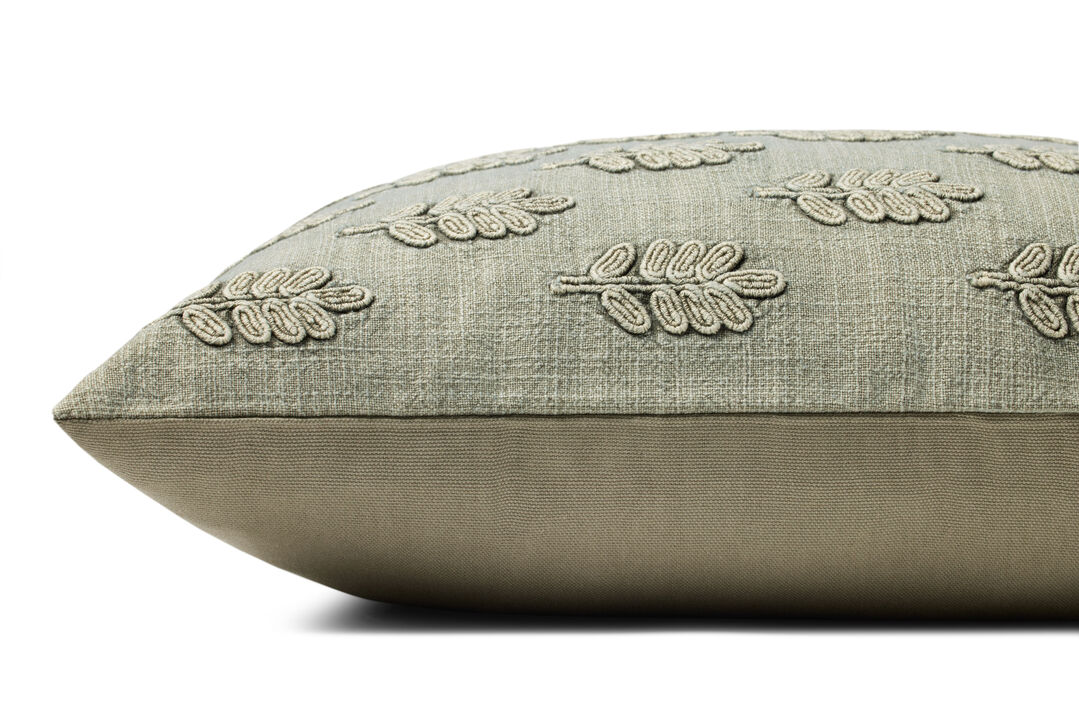 Rosalie PMH0053 Sage 18''x18'' Cover Only by Magnolia Home by Joanna Gaines x Loloi