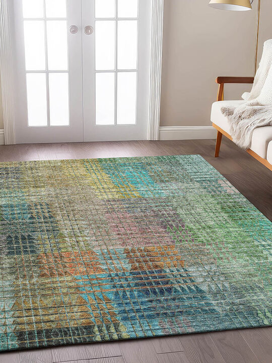 Trevi TV6 Green 3' x 5' Rug