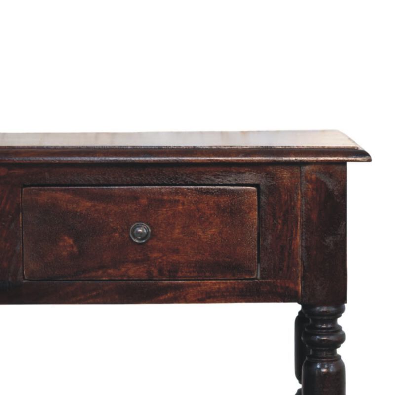 Artisan Furniture Solid Wood  Turned legs Cherry Side Table