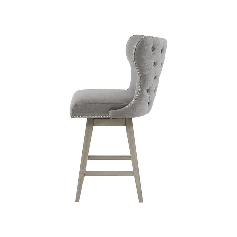 Belen Kox Elegant High Wingback Swivel Counter Stool, Belen Kox