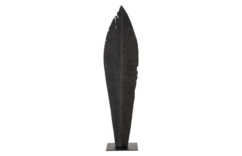 Large Carved Leaf on Stand