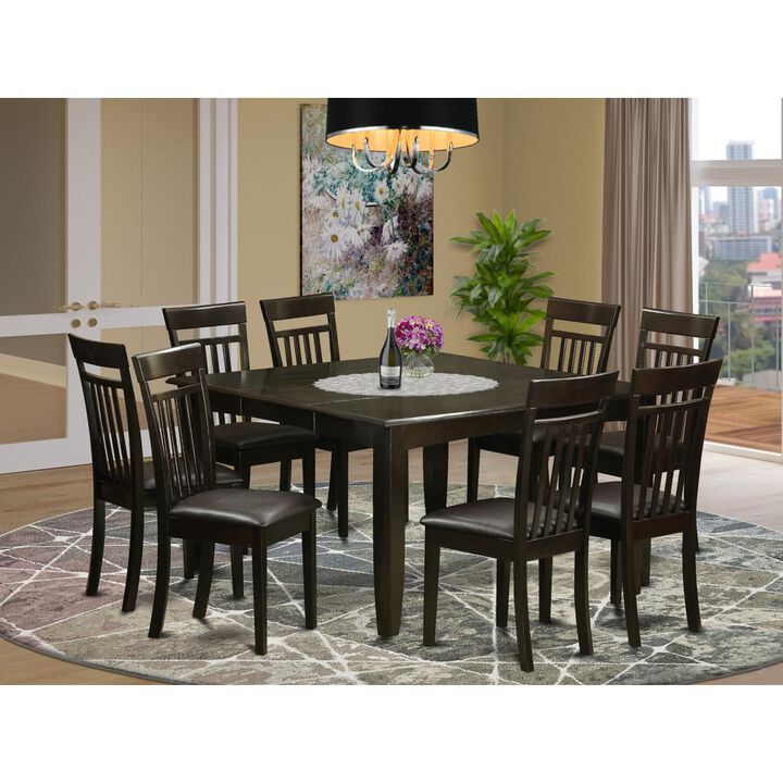 Square dining table for 8