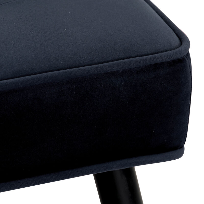 WestinTrends Velvet Tufted Bedroom Bench for Living Room & Entryway