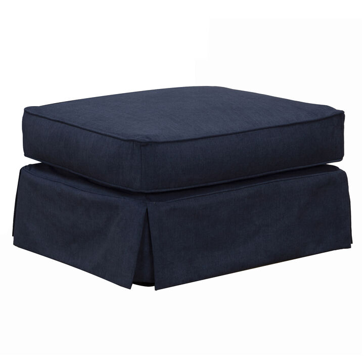 Americana Upholstered Pillow Top Ottoman