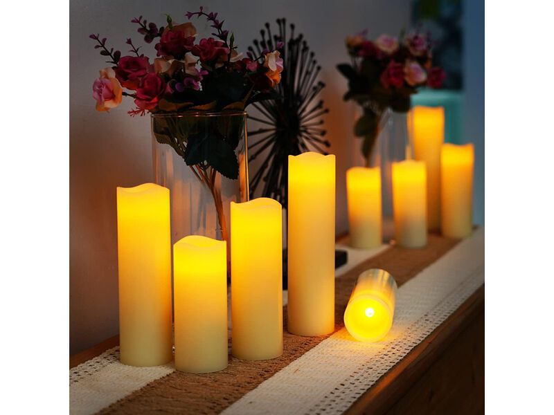 Homemory Flameless Candles Battery Operated LED Pillar Candles