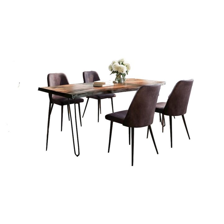 Jofran Nature's Edge Five Piece Solid Acacia Dining Set