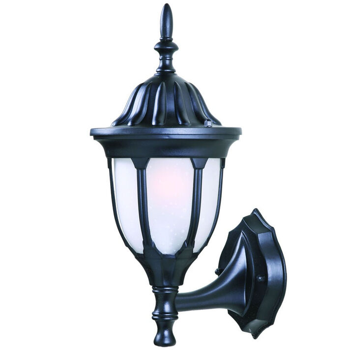 Hivvago Matte Black Lamp Shape Swing Arm Wall Light