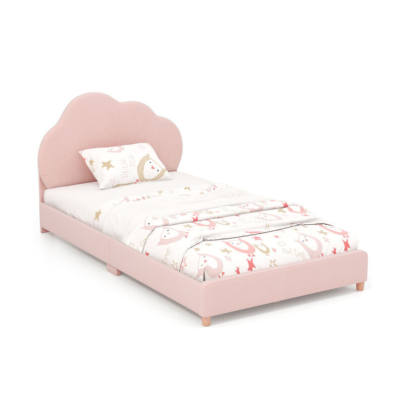 Height-Adjustable Headboard Bed Frame with Sturdy Wooden Slats, Modern Platform Design for Comfort and Support