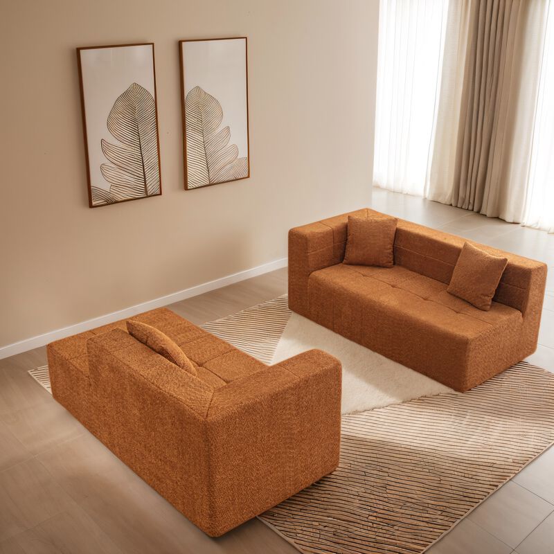 Merax Modular L-Shaped Sectional Floor Sofa Couch