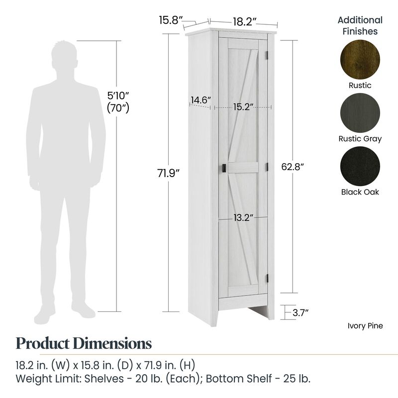 Systembuild Evolution Farmington 18" Wide Storage Cabinet