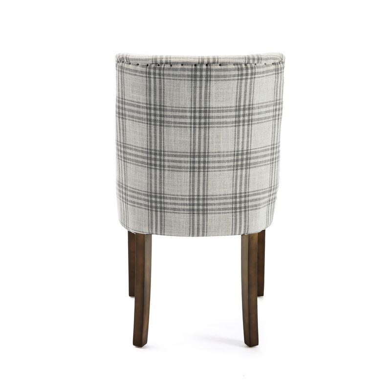 Merax Contemporary Fabric Dining Chairs 2 Pieces