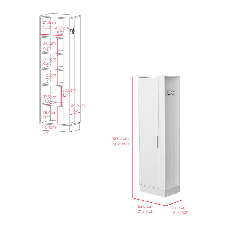 Cabinet Manika Storage, Garage, White