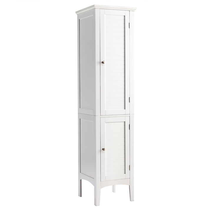 Costway Bathroom Storage Freestanding Cabinet Linen Tower Kitchen Living Room
