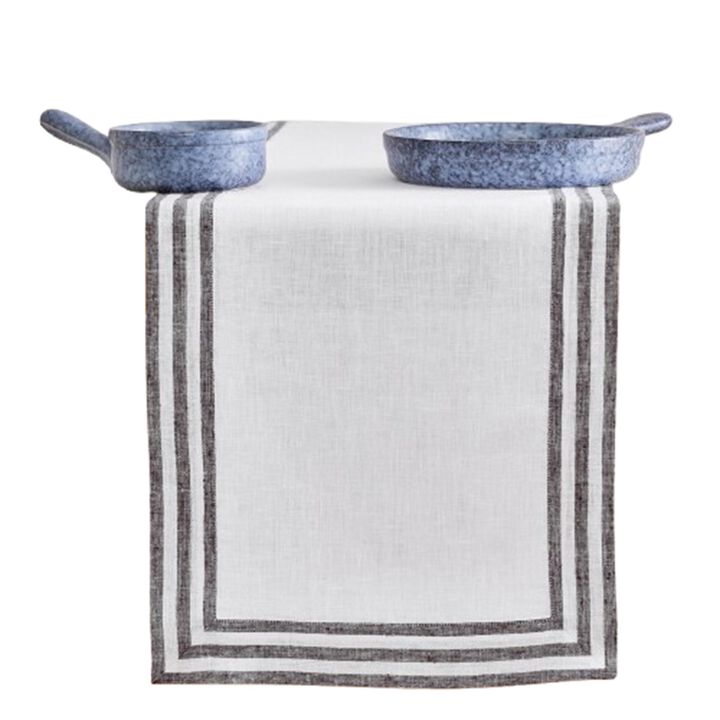 Solino Home 100% Pure Linen Table Runner | Mila
