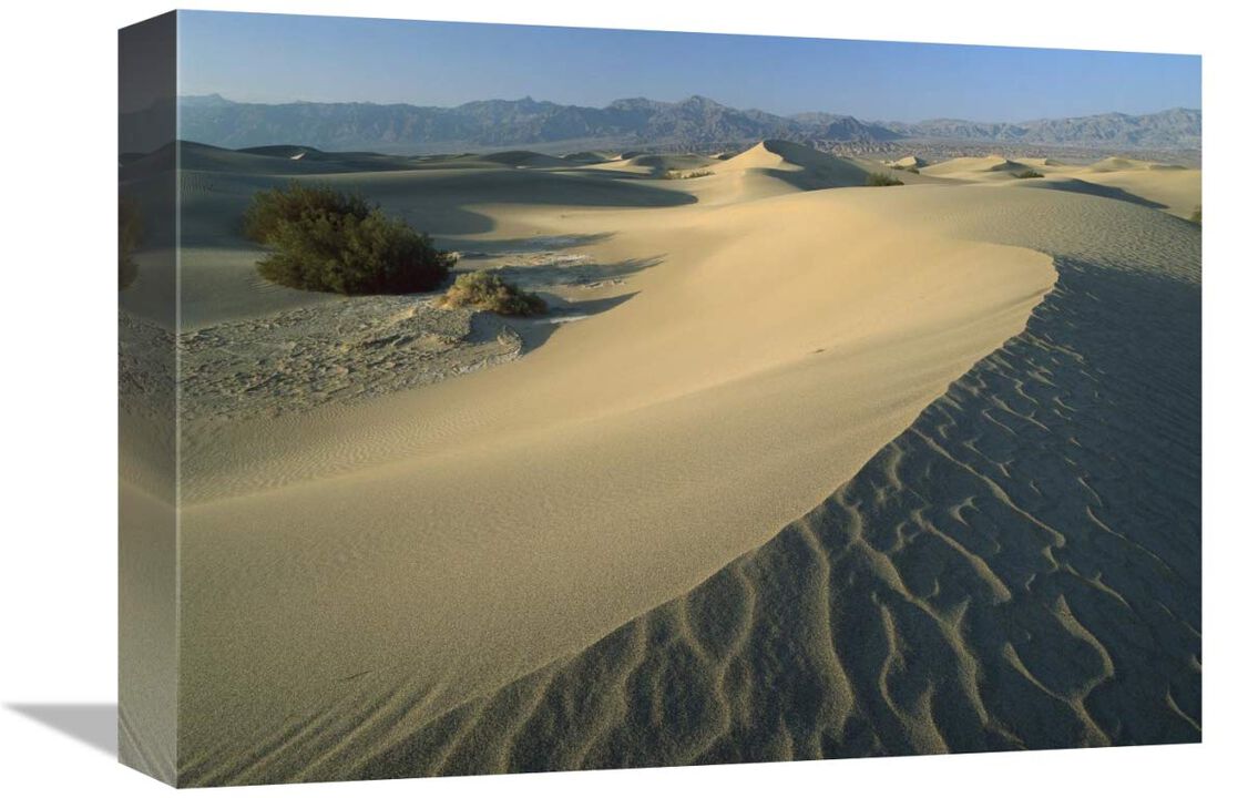 Mesquite Flat Sand Dunes, Death Valley National Park, California-Canvas Art-16x12