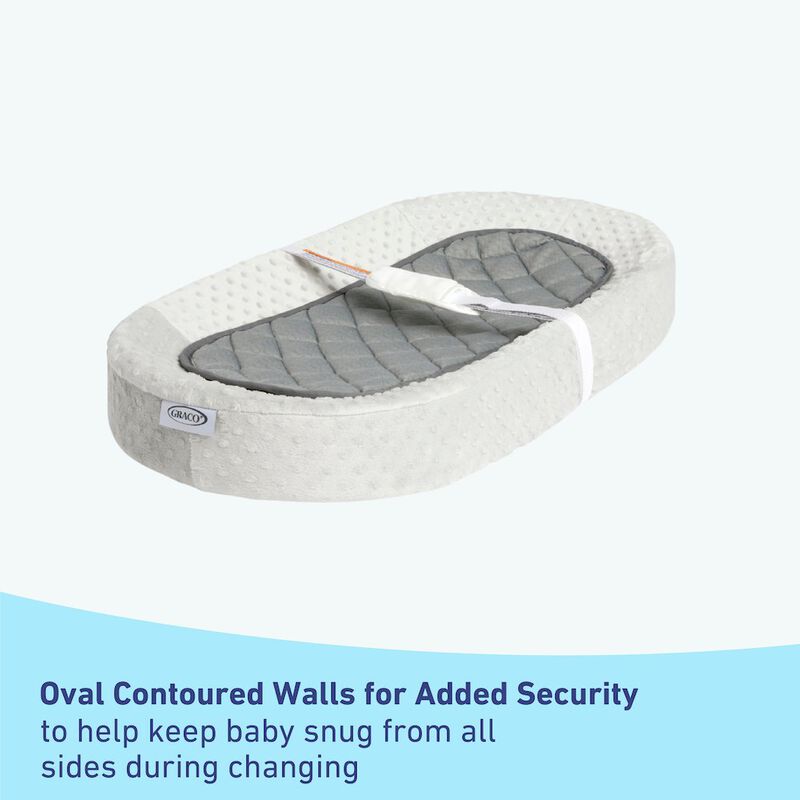 Graco Premium Oval Contoured Changing Pad with Bonus Cover and Water