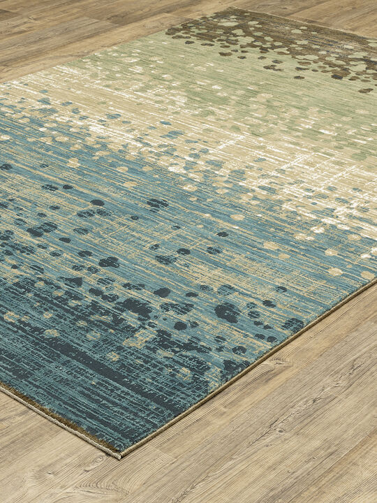 Reed 3'3" x 5' Blue Rug