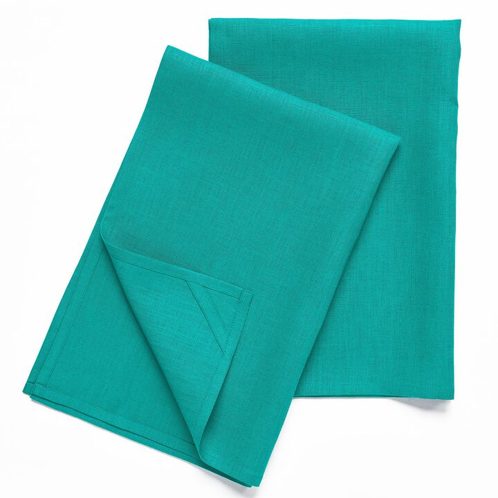 Solino Home 100% Pure Linen Kitchen Towels Set of 2 - 17 x 26 Inch | Fete