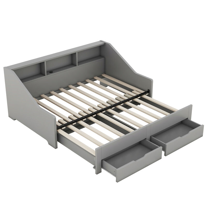 Merax Daybed Bed Frame with Storage