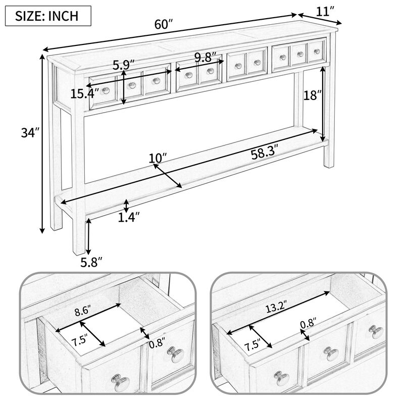 Merax Entryway Console Table