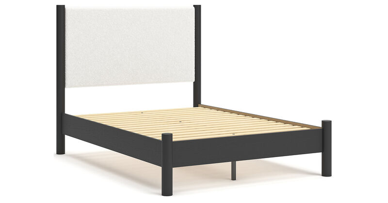 Full Upholstered Panel Bed