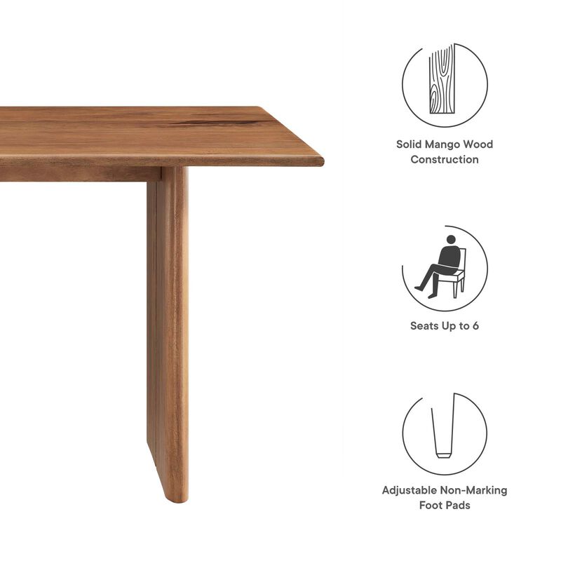 Modway - Amistad 60" Wood Dining Table Oak