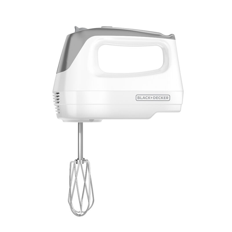 Black and Decker Lightweight 5-Speed Hand Mixer in White