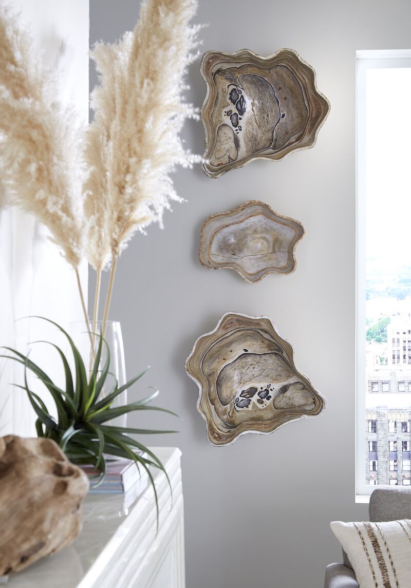 Cast Wall Small Onyx Bowl in Faux Finish