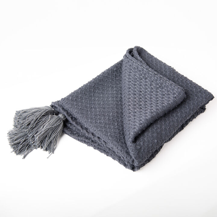 Gray 50" x 60" Throw Blanket
