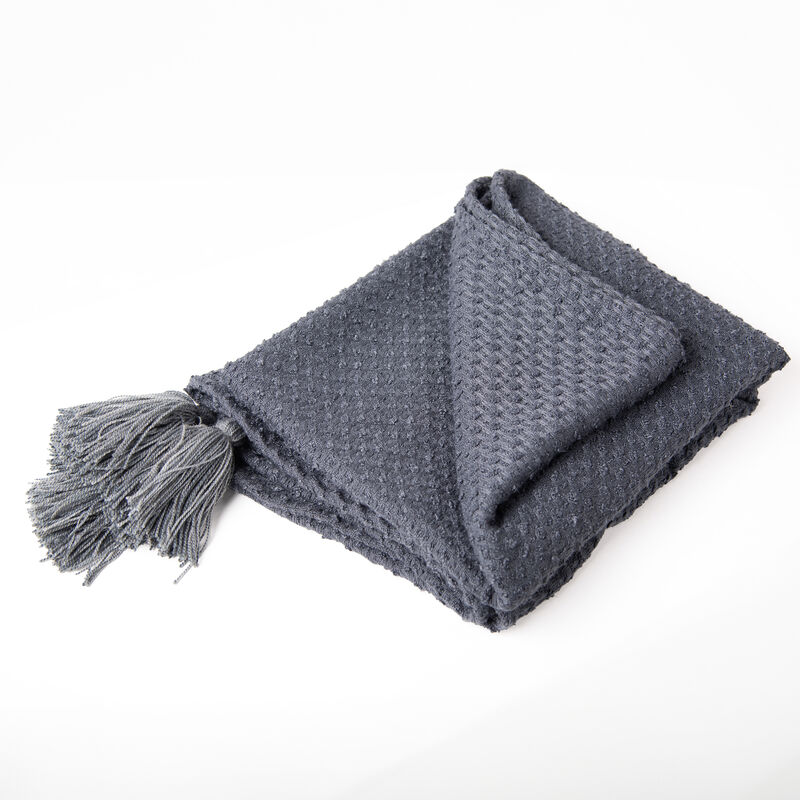 Gray 50" x 60" Throw Blanket