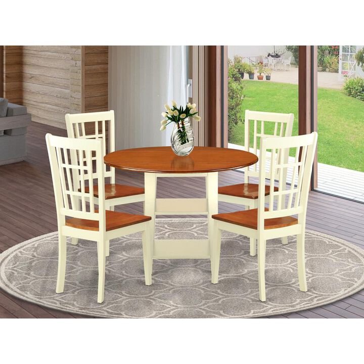Dining Room Set Buttermilk & Cherry