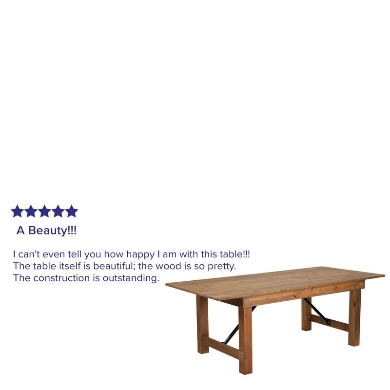 7'x40" Folding Farm Table