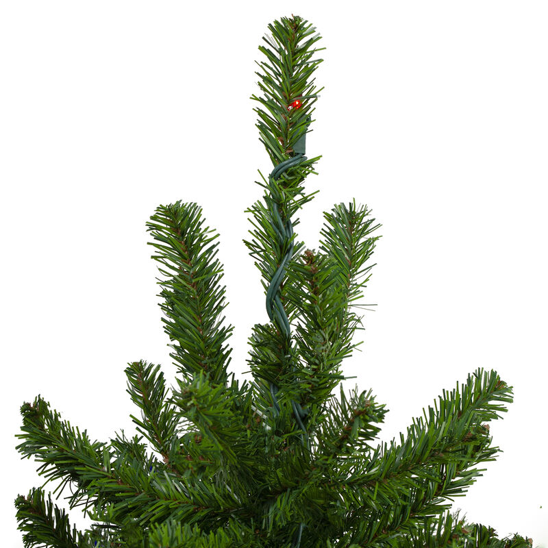 7' Pre-Lit Alpine Artificial Christmas Tree - Multi Lights