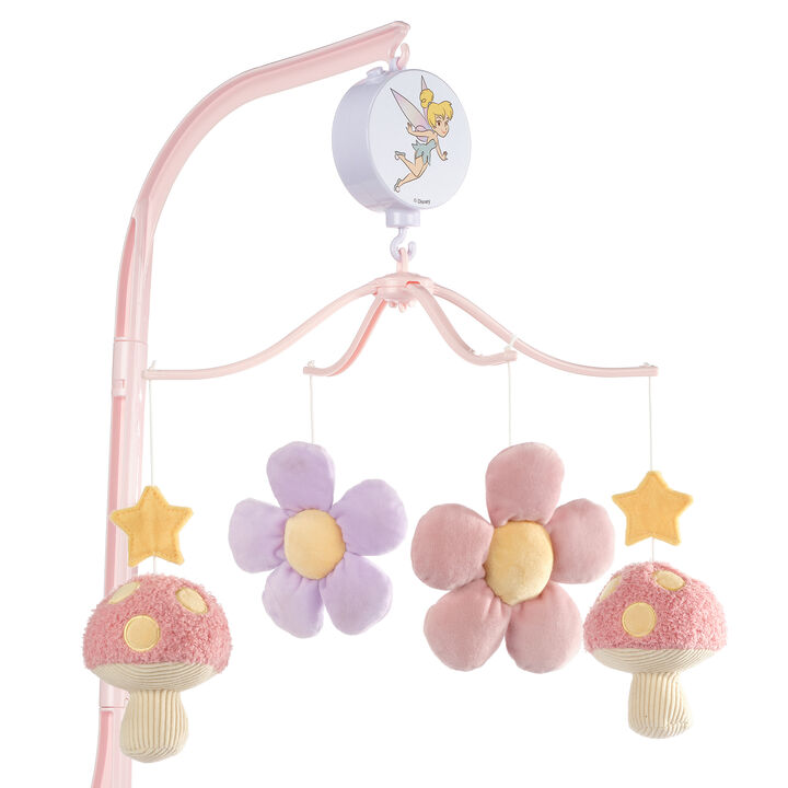 Bedtime Originals Disney Tinker Bell Floral Musical Baby Crib Mobile Soother Toy