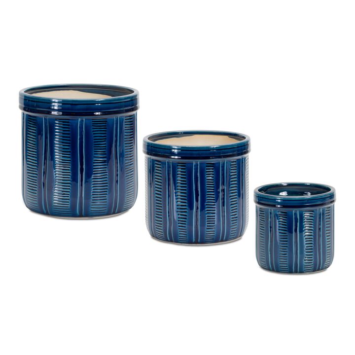 Stylish Pot Planter for Indoor and Outdoor Plant Display (Set of 3)