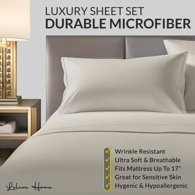 1800 Series Double Brushed Cooling Microfiber Sheet Set