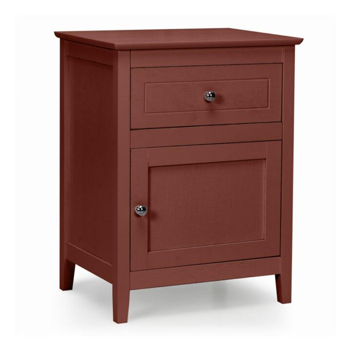 Hivvago 2-Tier Accent Table with Spacious Tabletop