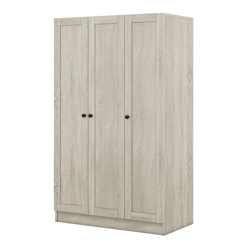 3-Door Shutter Wardrobe With Shelves