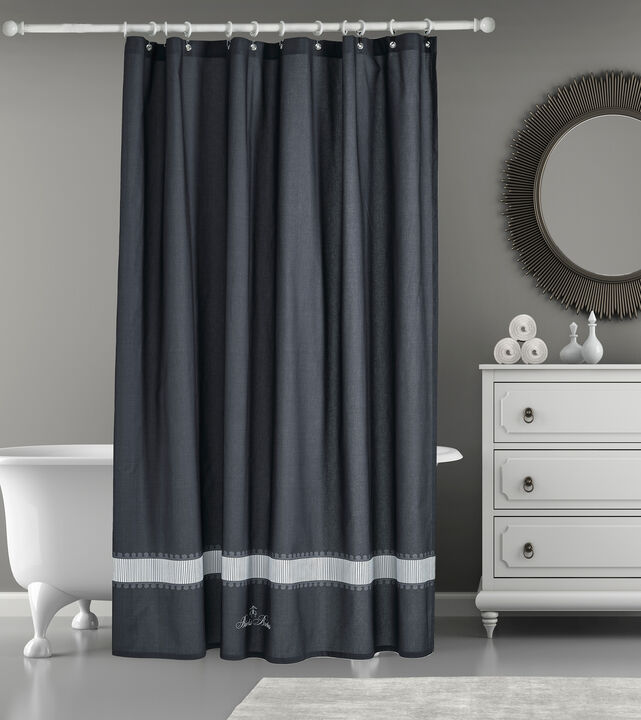 Brooks Brothers Circle in Square Shower Curtain