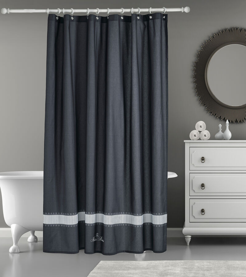 Brooks Brothers Circle in Square Shower Curtain