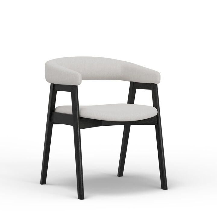 Cove Curved Back Chairs, Vintage Black (Set of 2)