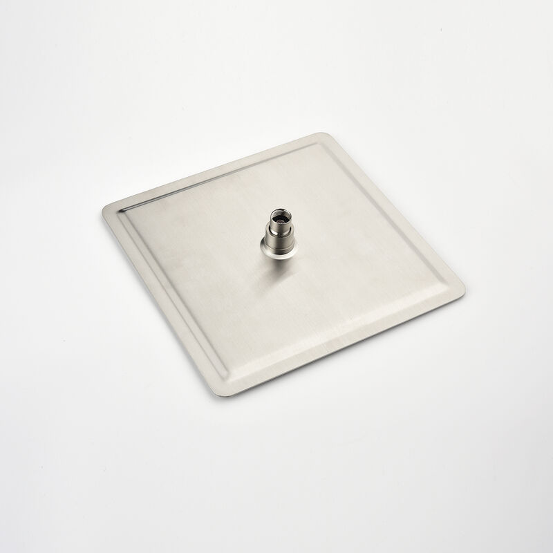304 Stainless Steel Square Rain Shower Head, High Pressure with Self-Cleaning Nozzle for Full Body Coverage