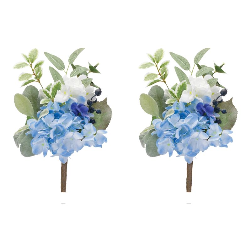Set of 2 Mixed Artificial Floral Picks for Crafts and Home Decorations