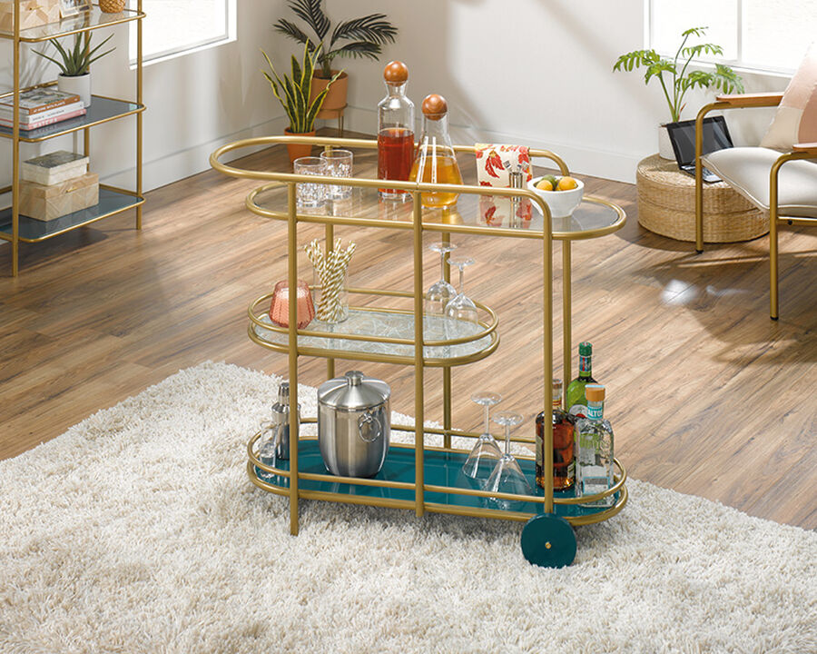 Coral Cape Bar Cart