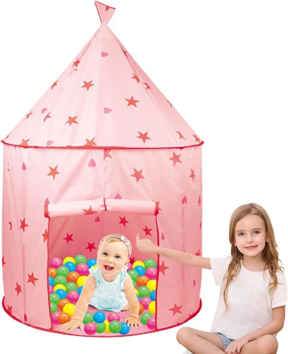 Children’s Princess Play Tent Foldable Castle for Indoor and Outdoor Use