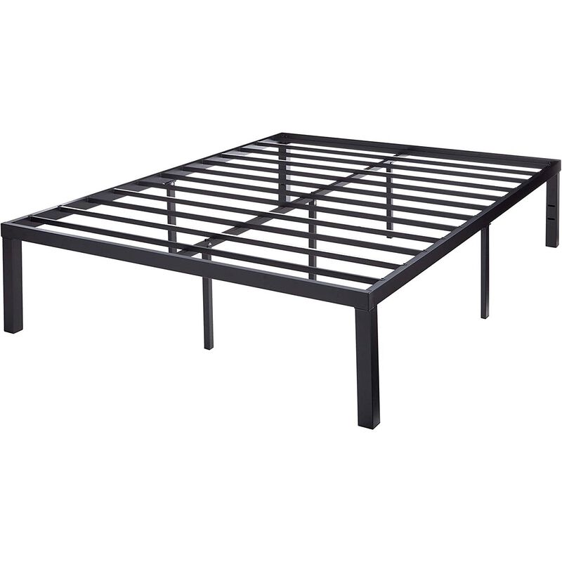 Hivvago Queen size Modern 16-inch Heavy Steel Metal Platform Bed Frame