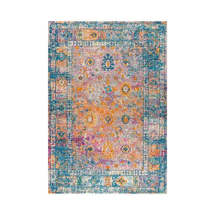 Vibrant Bohemian Flair Boho Vintage Medallion Area Rug