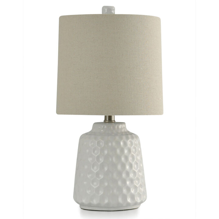 White Glaze Lamp